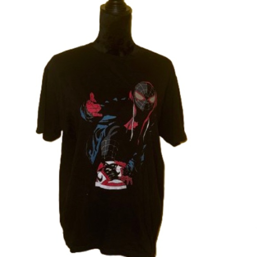 Black Graphic Spider-Man Men's T-Shirt